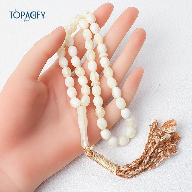 Palestina 45-korálkový ruční modlitební růženec - Islámské chválicí korálky