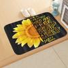 Sunflower Entrance Welcome Door Mat Flowers Bedroom Bedside Decor Carpet Non-slip Bathroom Kitchen Foot Rugs for Indoor Home