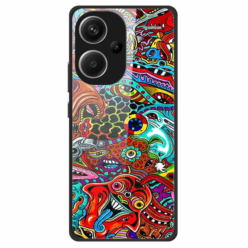 For Redmi Note 13 Pro Plus 5G Case Pro+ Tempered Glass Hard Fundas for Xiaomi Redmi Note 13 Pro Note13 5G Cover Coque Luxury