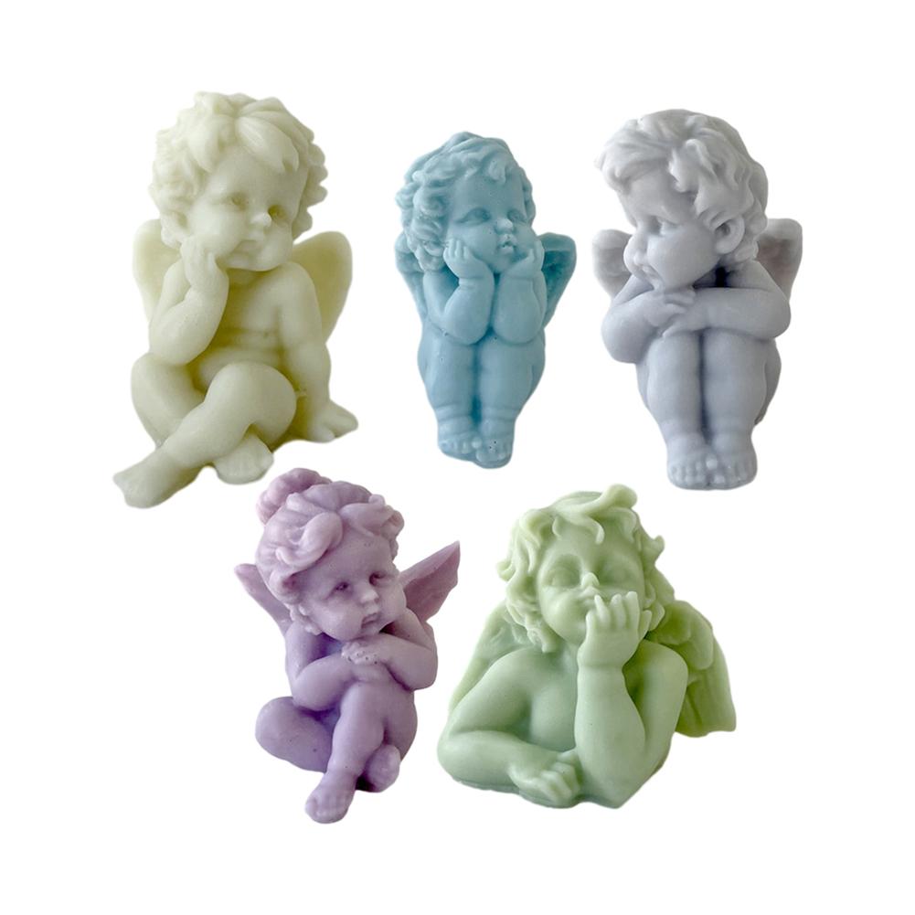 Premium Siliconen Engel Kaars voor Knutselprojecten en Huisdecoratie