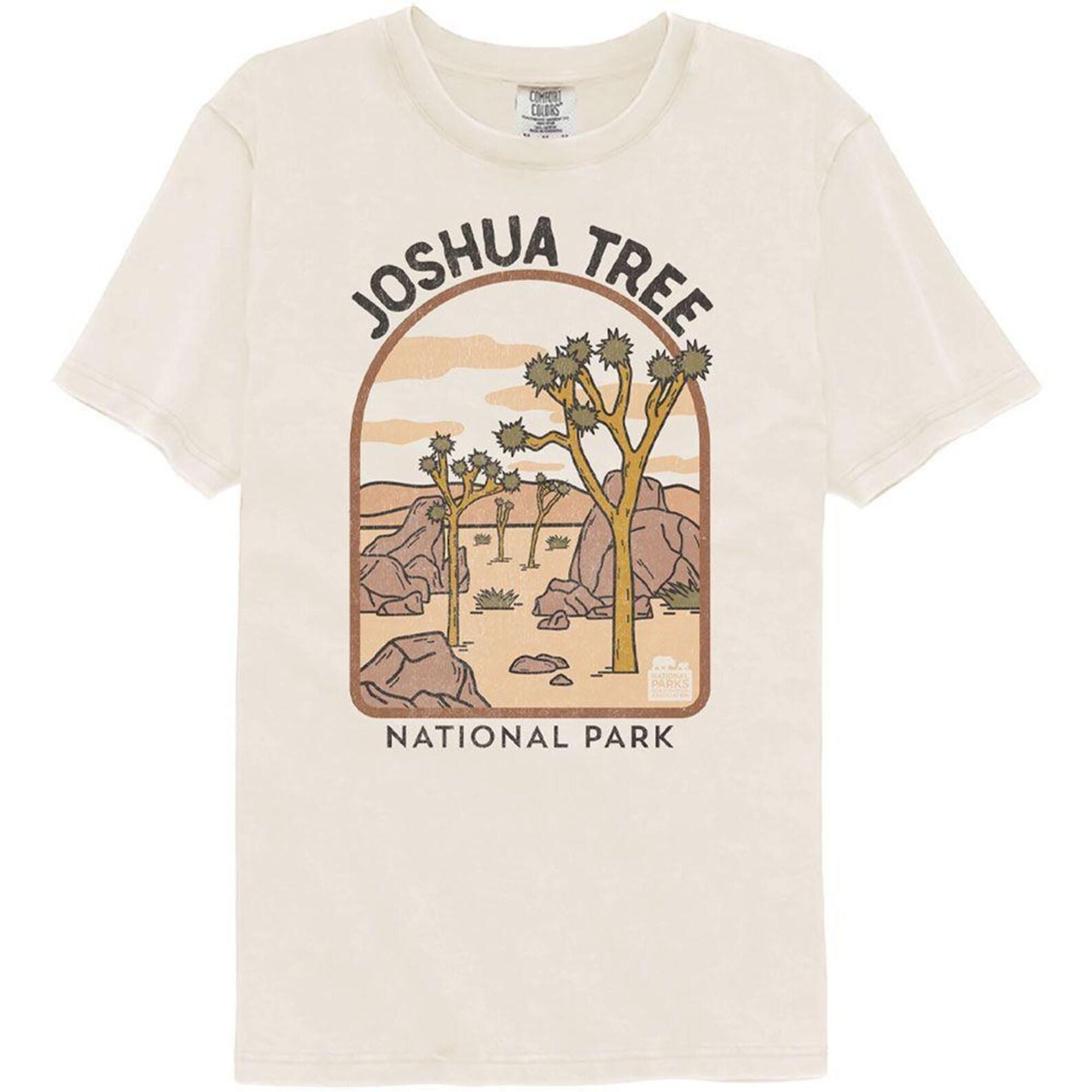 National Parks Joshua Tree Arch Illustration Ivory Comfort Color T-Shirt XL