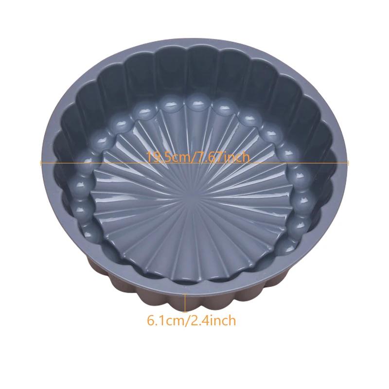 Silicone Round Cake Mold 8 Inch Silicone Cake Pan For Baking Charlotte Cake Pan Baking Strawberry Shortcake Cake Mold DIY Cactus