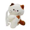 New Plush Children's Shoulder Messenger Bag Cartoon Cute Kitten Lying Doll Bag Going Out Versatile Accessories Bag