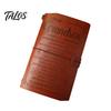Faux Leather Cover Journal Notebook, Loose-Leaf Refillable with Elastic Durable Daily Use Strap, Multi-Purpose Writing Diary for Notes Travel Storage