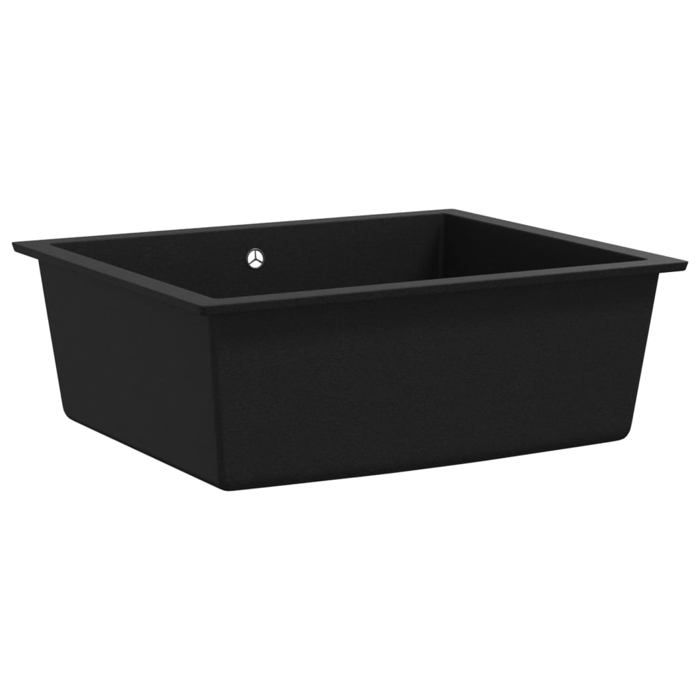 VidaXL Evier de Cuisine avec Trou de Trop-plein Evier Encastré Extra-profond Evier Carré Décoration de Cuisine Intérieur 147069