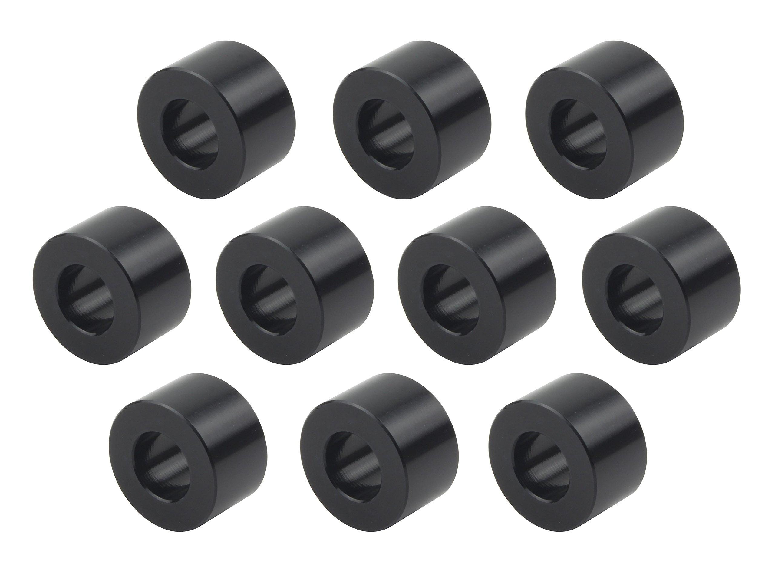 

POSH 301008-06 Motorcycle Supplies, Aluminum Universal Color Set, Inner Diameter: 0.3 inches (8 mm), Inner diameter 8mm x чёрный