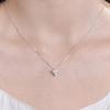 ENGBROX saturn heart cubic necklace