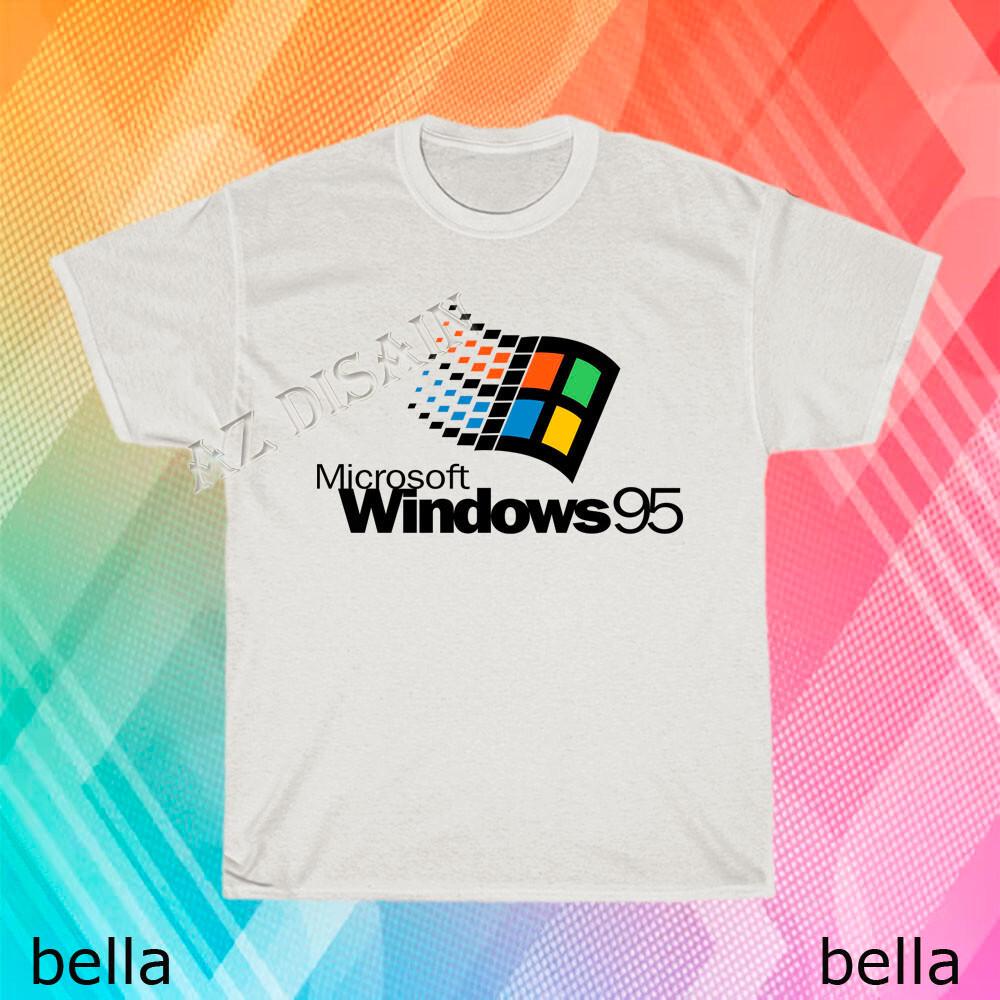 New Windows 95 Small Classic logo T-Shirt Funny Size S to 5XL