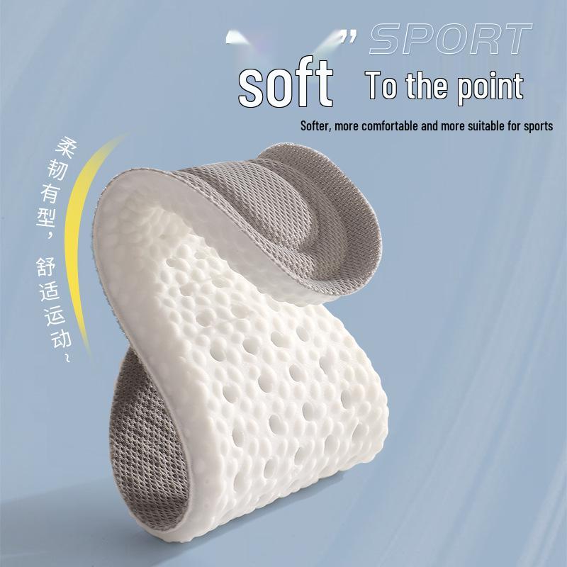 Ultra-Comfort Shock-Absorbent Insoles: Anti-Pain, Sweat-Absorbent, for Long Standing & Sports