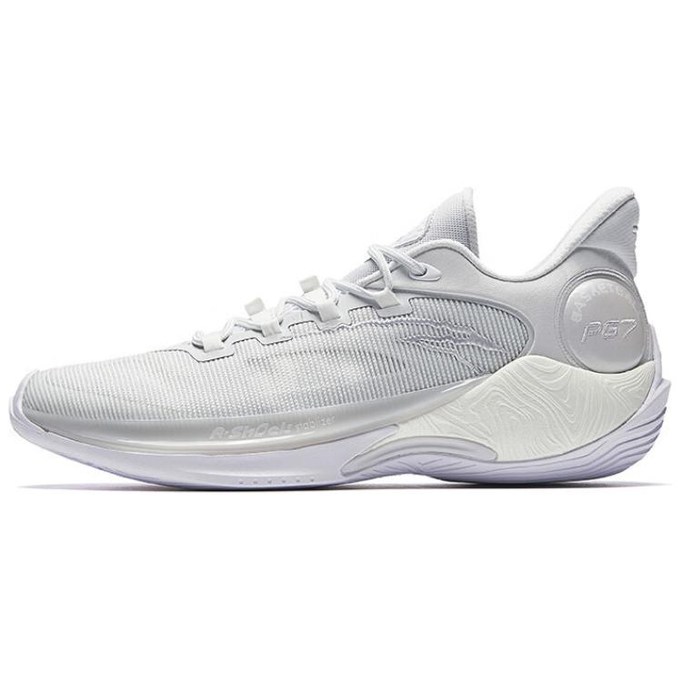 

New Anta Anti Slip Wear Resistant Mid Top Basketball Shoes Men s Gray White 112511601-2 44