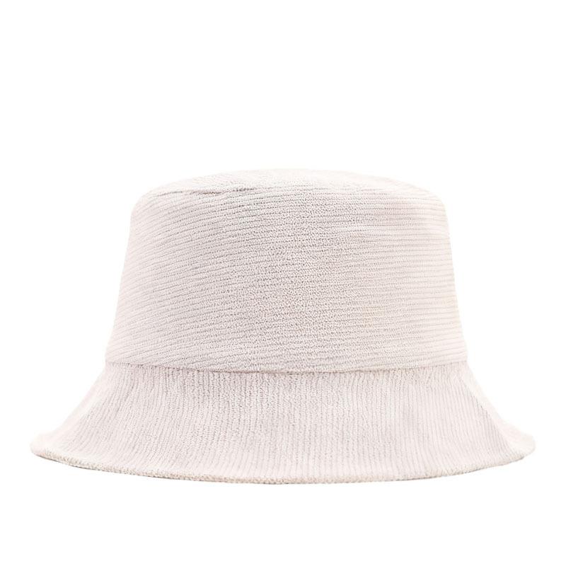 New Cross-Border Corduroy Bucket Hat Large Head Circumference Fashionable Versatile Casual Internet Celebrity Digital Sun