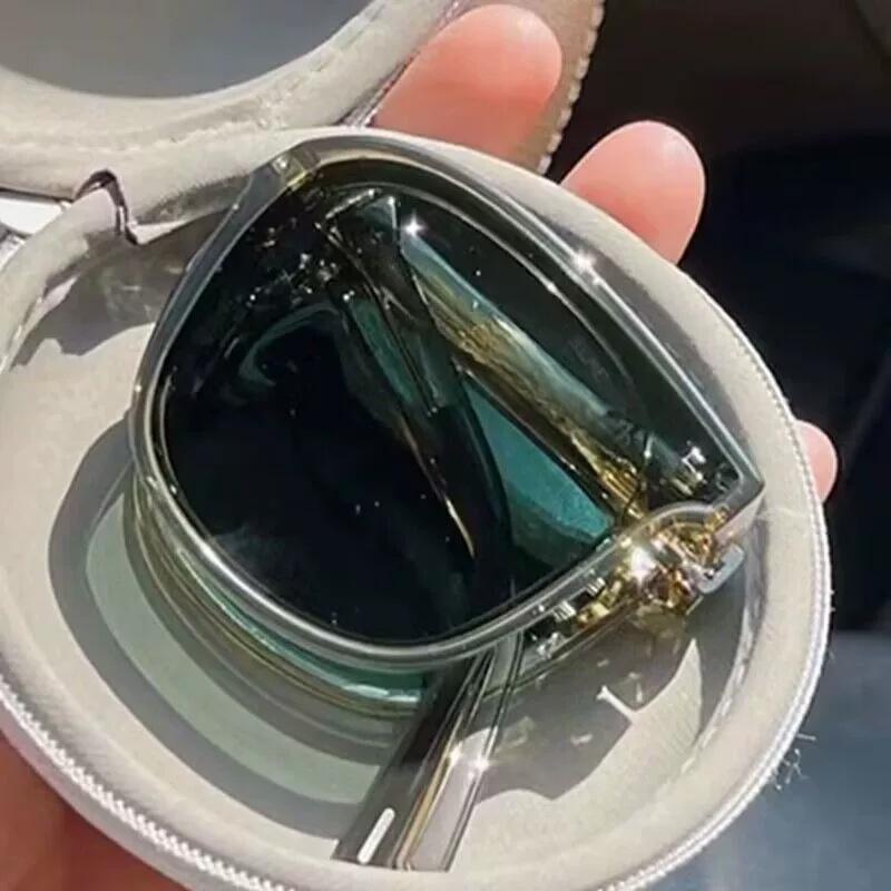 

Folding Sunglasses, Driving Glasses, Anti Glare Outdoor Glasses, Lightweight Folding Sunglasses with Box