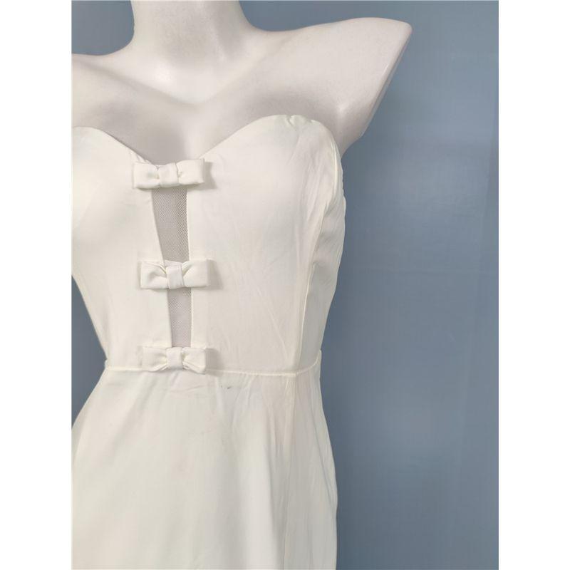 Export Single Lu's Summer New Arrival Bandeau Sexy Elegance Beautiful Bows Elegant Light Wedding Dress License Dress