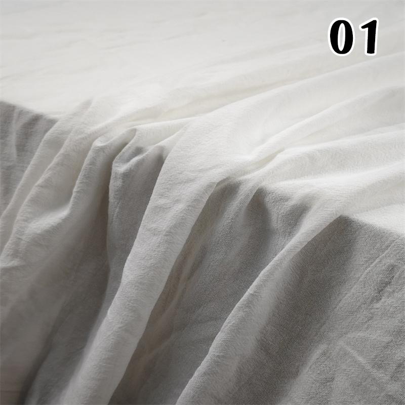 100x138cm Summer Thin Sand Washing Imitation Linen Fabric Washed Cotton Fabric DIY Sewing Hanfu Dress Shirts Background Cloth
