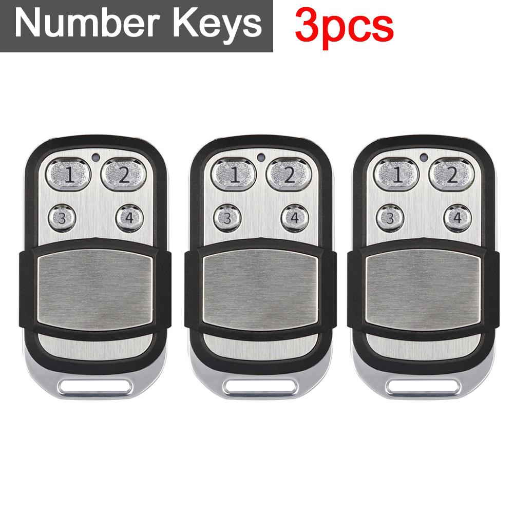 1-5PCS 433mhz Remote Control 4 Button Smart Copy Duplicator Electric Garage Door Gate Remote Cloning Universal Garage Door Gate