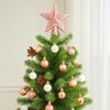 36pcs Glitter Christmas Baubles Plastic Christmas Tree Topper Xmas Tree Hanging Ball  Holiday Party