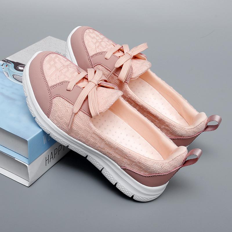 Fashion 2025 New Women's Shoes Summer Fashion Flat Lazy Sneakers Breathable Comfortable Light Shallow Mouth Slip-on Casual Shoes