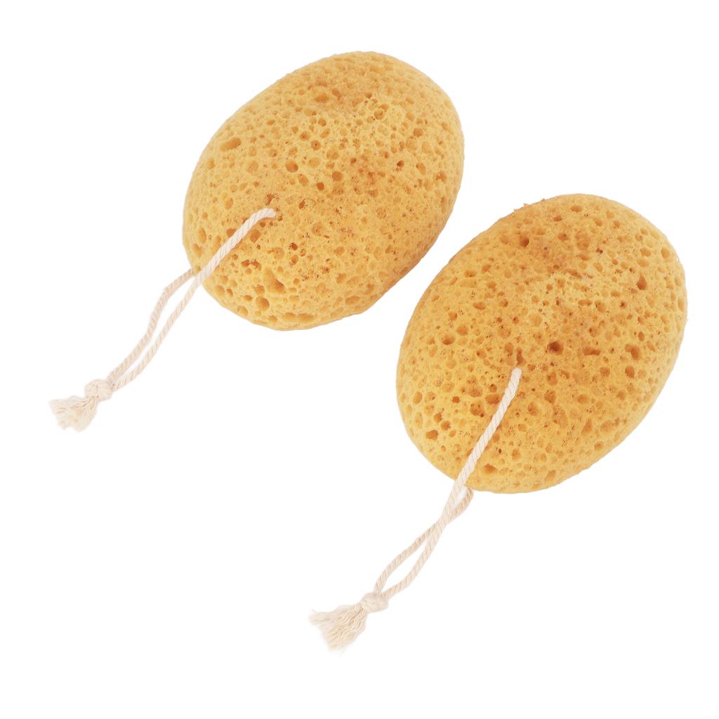 2pcs Body Scrubber Bath Exfoliating Sponge Soft Smooth Skin Rough Texture Shower Sponge