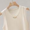Women's Slim Fit Sleeveless Round Neck Vest Top