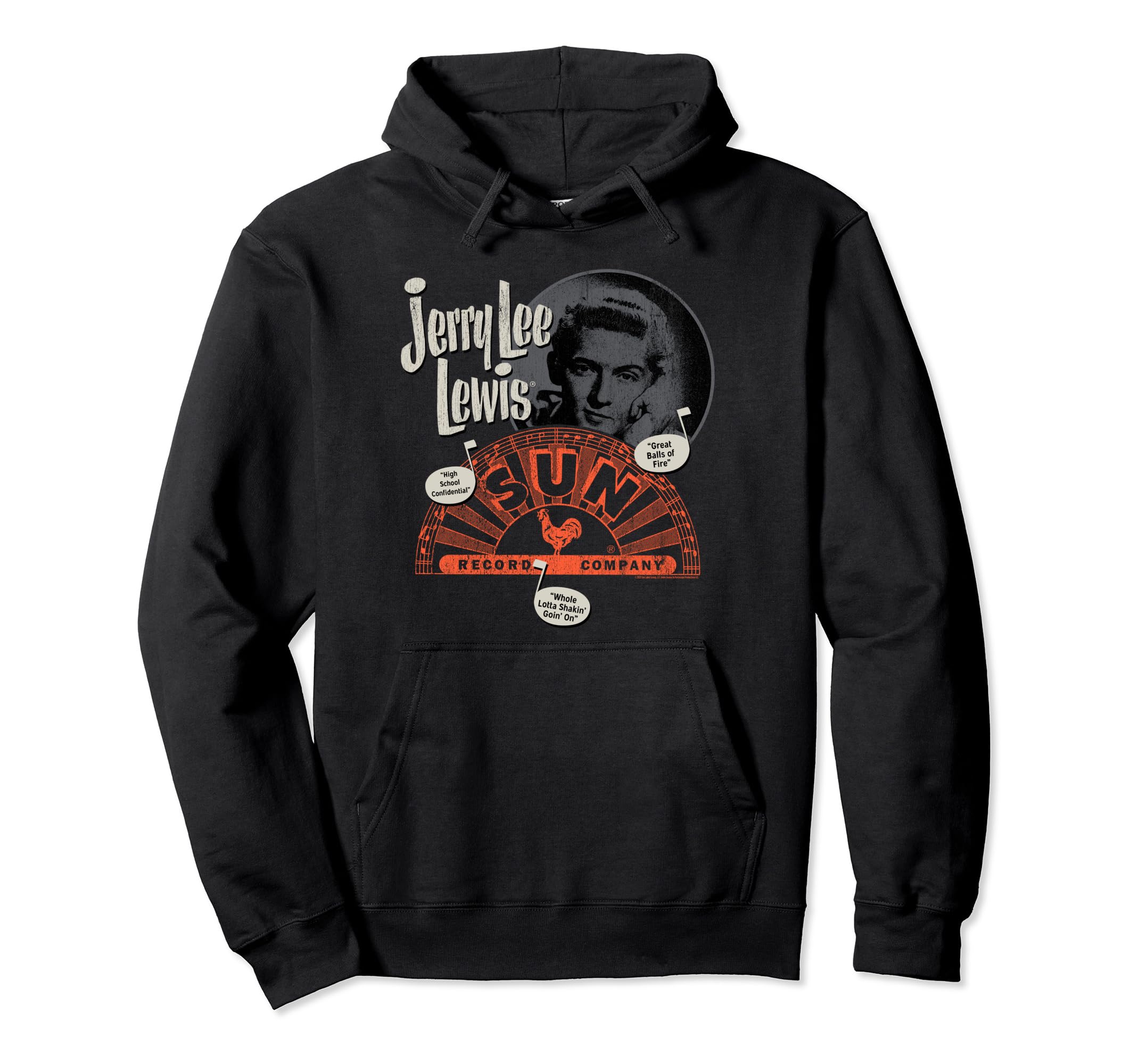 

Sun Records X Jerry Lee Lewis Circle Portrait Distressed Hoodie
