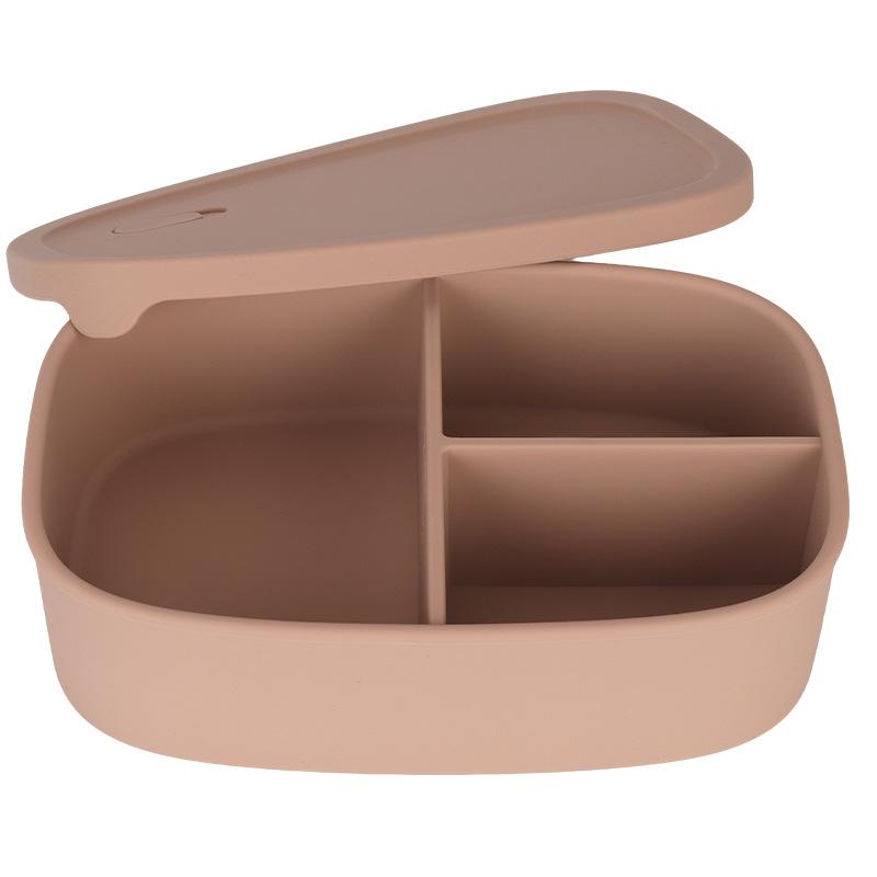 Customizable Silicone Lunch Box with Multiple Capacities, Microwave & Fridge Safe, Perfect for Office Workers & Students