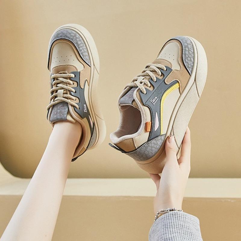 Fashion 2025 Autumn Women Board Shoes Student Casual Platform Sneakers Fashion Tennis Breathable Flats Shoes Outdoor Jogging Woman Shoes