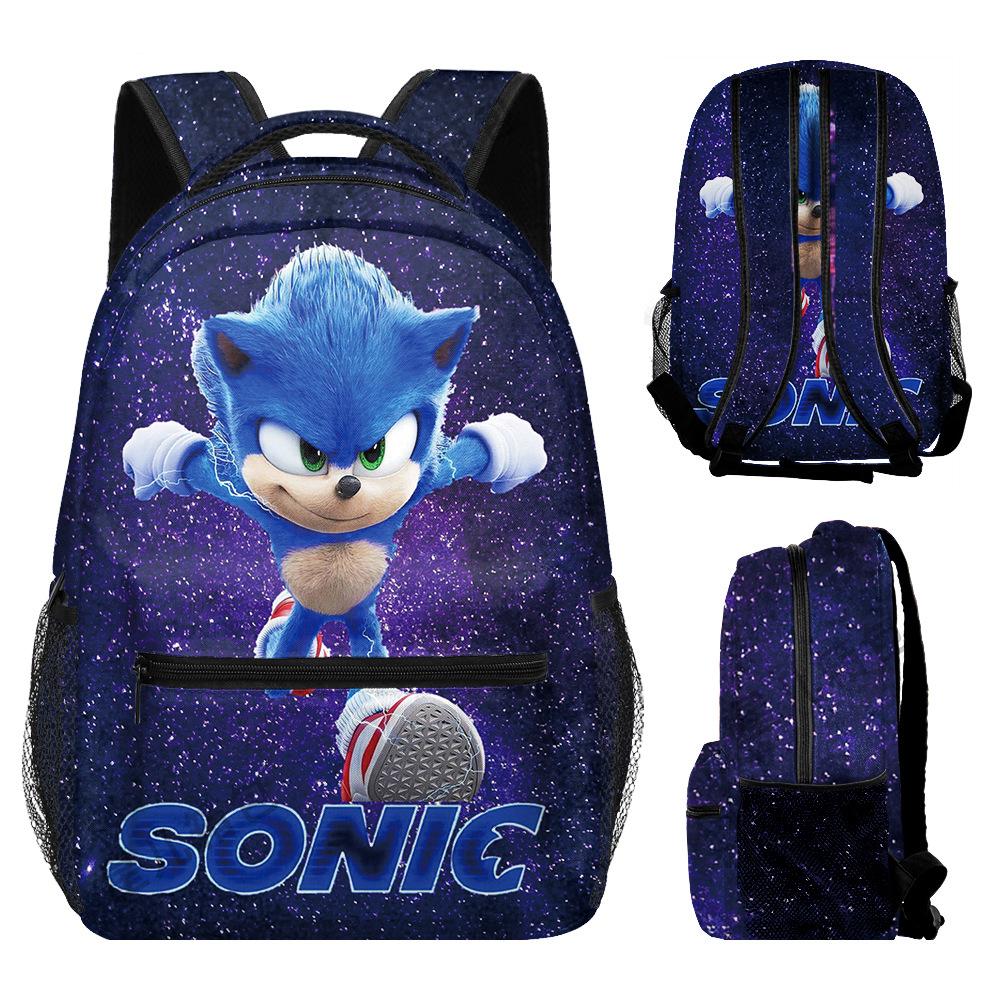 School Bag Elementary School Student Animation Backpack Cartoon School Bag 3D Digital Color Printing Oxford Cloth Backpack
