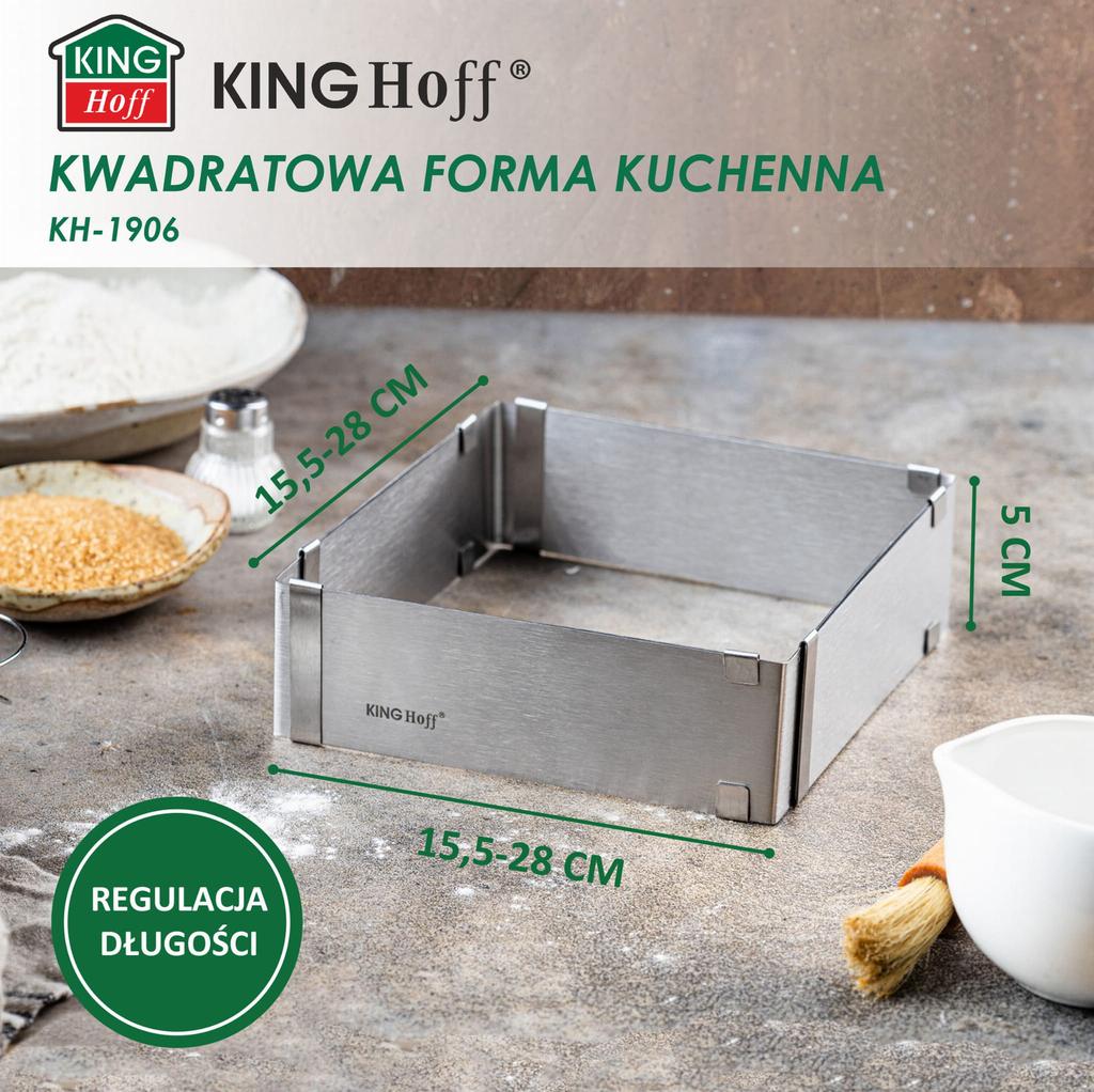 Regulowana Forma Do Ciasta 28-15x5cm Tortownica Rant Cukierniczy KINGHOFF KH-1906