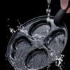 4 Grids Fried Egg Pan Non-Stick 4in1 Cast Iron Egg Cooker Anti-scald Single Handle Frying Pan Breakfast Egg Burger Omelette Pot