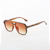 New In Simple Square Sunglasses For Women Leopard Print Alternating Glasses With Gradient Lenses Lightweight Sunglasses