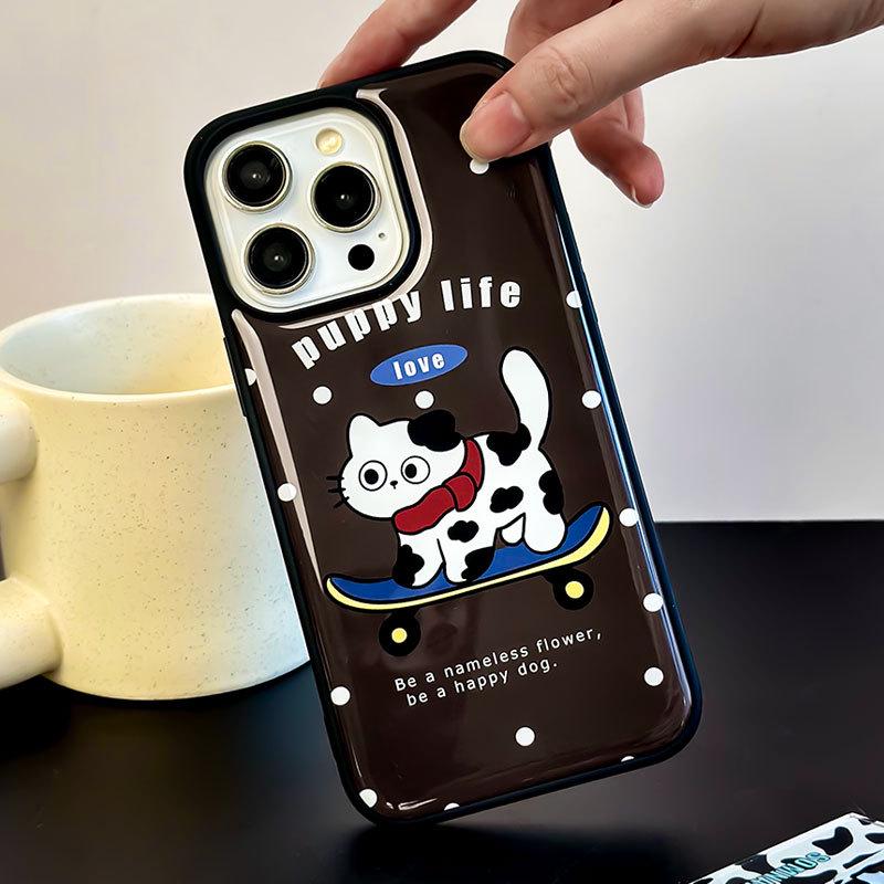 Zhitai Huawei Mate60 Pro & iPhone 16 Pro Max Cartoon Case, Fits iPhone 14 & 13, Epoxy Finish