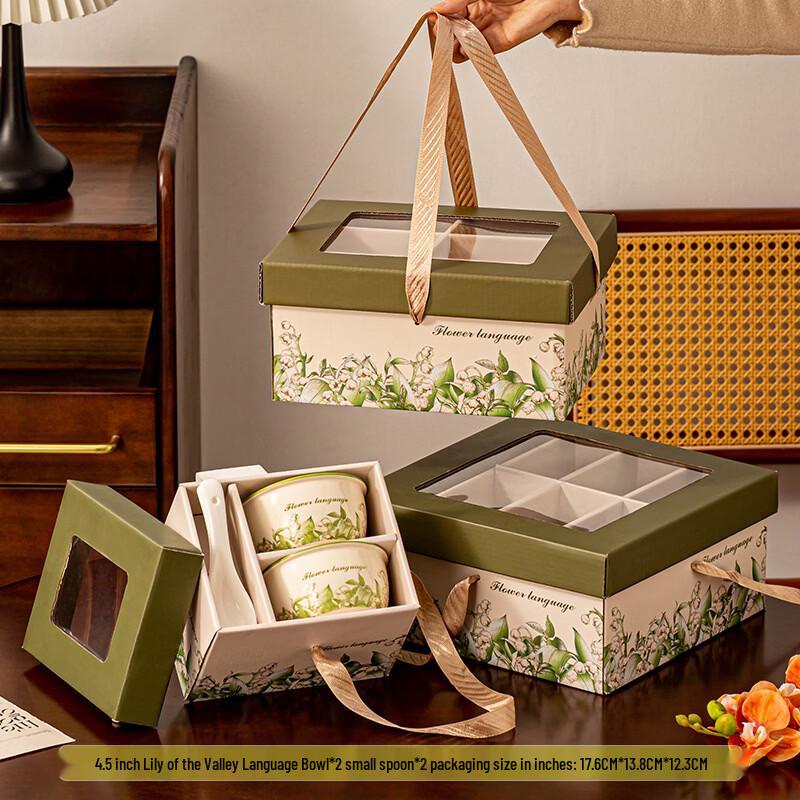 Lily of the Valley Ceramic Tableware Gift Set