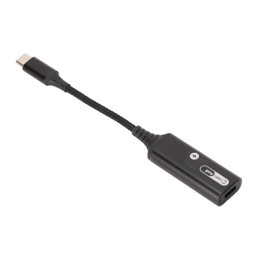 Dualer Typ-C-Kopfhöreradapter unterstützt 60W PD QC Schnelllade-Gerät USB-C-Kopfhörerbuchsen-Adapter für Kopfhörer