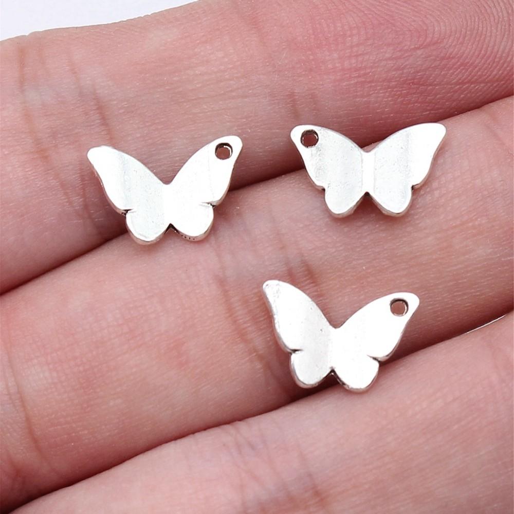 Charms Small Butterfly Pendants Wedding Jewelry Findings ZC114