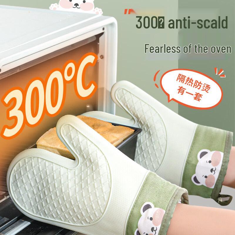 ZISIZ Thickened Silicone Heat-Resistant Kitchen Glove