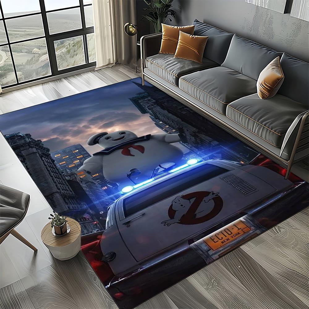 27 Style New G-Ghostbusters Horror Movie Cartoon Carpet Rug for Living Room Bedroom Home Sofa Decoration,Non-slip Floor Mat