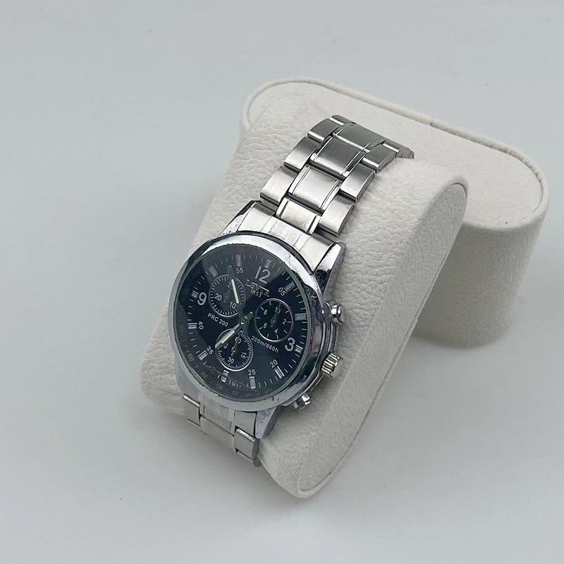 Universelle Samtleder Uhrenbox und Kissenhalter für mechanische Armbanduhren