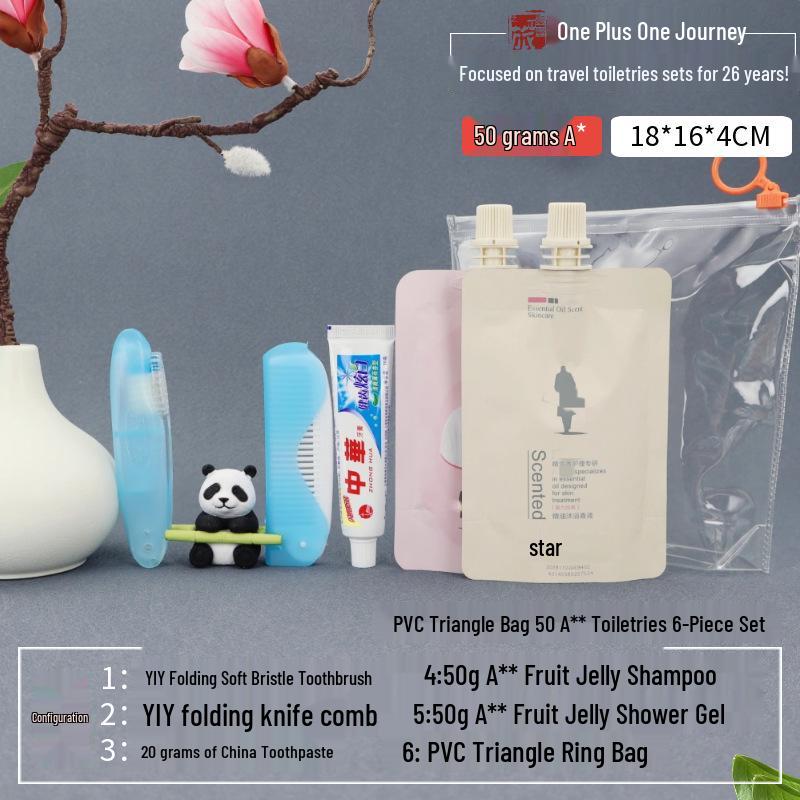 Portable Hotel Shower Gel Set with Small Bottles
