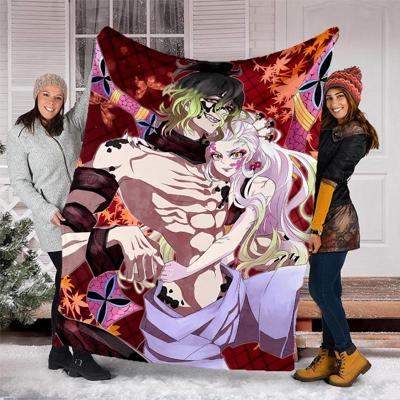 Demon Slayer Characters1 Printed Throw Blanket—lightweight,soft,warm;versatile Blanket for All Seasons—perfect As &air-conditioning Throw,nap Blanket