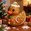 Resin Christmas Duck Ornament Festive Resin Duck Figurine Festive Christmas Duck Figurines Gingerbread Tree Ornament Candy Cane