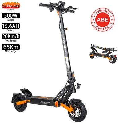Monopattino Elettrico Pieghevole Kukirin G2 Pro 9" Motore 500W Certificato da ABE Velocità Massima 20Km/h Monopattino Elettrico da Città Autonomia Massima 65Km