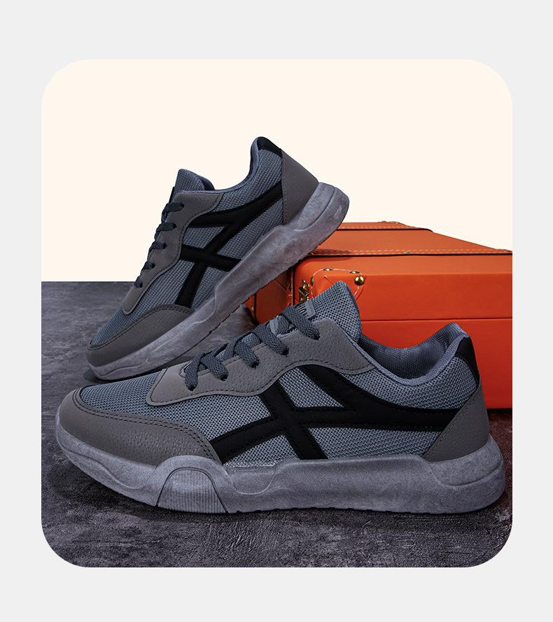 

Spring and summer mesh shoes men s 2025 new men s casual sports shoes men s shoes trendy running shoes men s shoes 39 серый