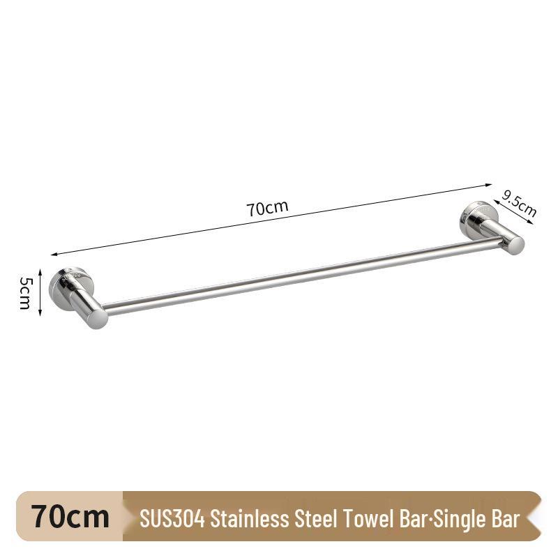 304 Stainless Steel Double Bar Bathroom Towel Rack