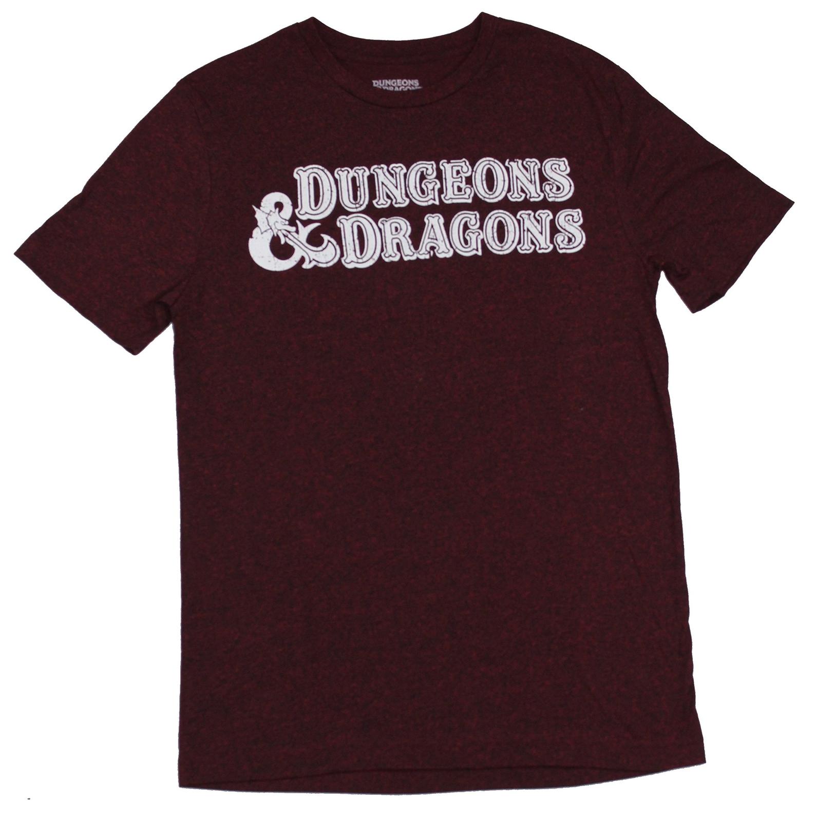 Dungeons & Dragons Adult New T-Shirt - Simple Word Logo Pic S