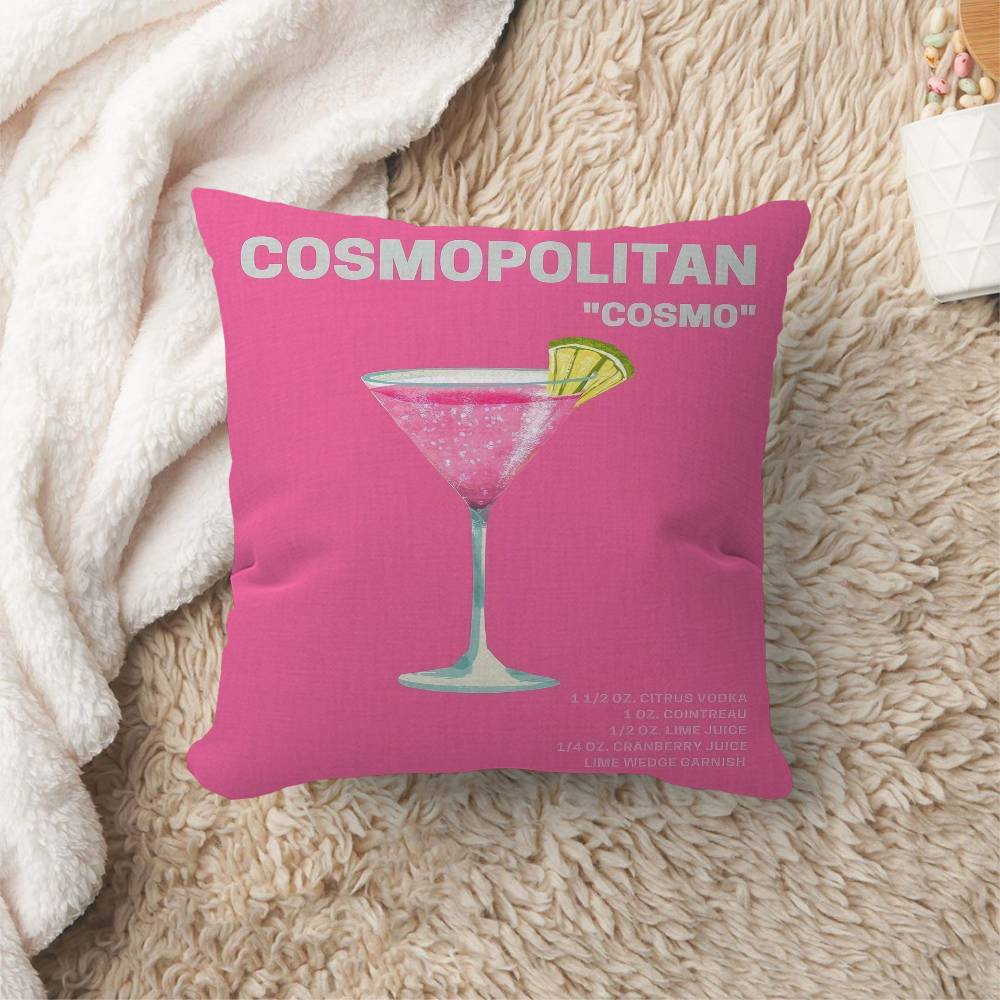 Colorful Cocktail Drink Pillowcase Toon Gift Cushion Cover Bedroom Home Sofa Chair Seat Decor Pillow Case