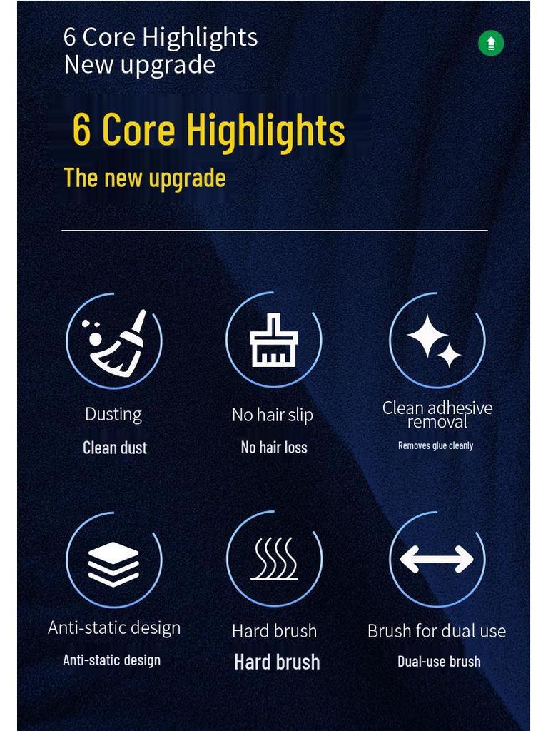 B&R Çift Başlıklı Antistatik Temizleme Fırçası, Anakartlar ve Entegre Devreler İçin Sert Kıl ve Çelik Tel ile.