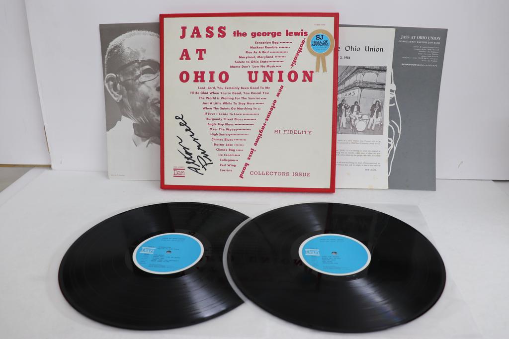 LP Record GEORGE LEWIS' RAGTIME JASS BAND - Jass At Ohio Union VC80018002 DAN 1971 Japan Jazz Used