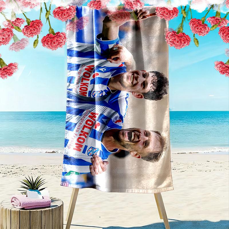 Asciugamano da Spiaggia Stampa SC Heerenveen, Asciugamano Grande Morbido Asciugatura Rapida per Spiaggia Campeggio Nuoto