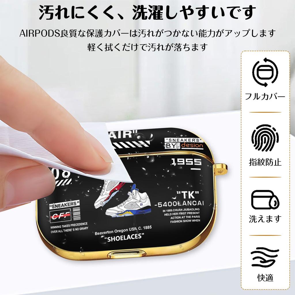 AirPods Pro Case Character Cute AirPods Charging Case Stylish Creative Sneaker Design AirPods Pro Case Shock Absorption Lightweight Scratch Resistant