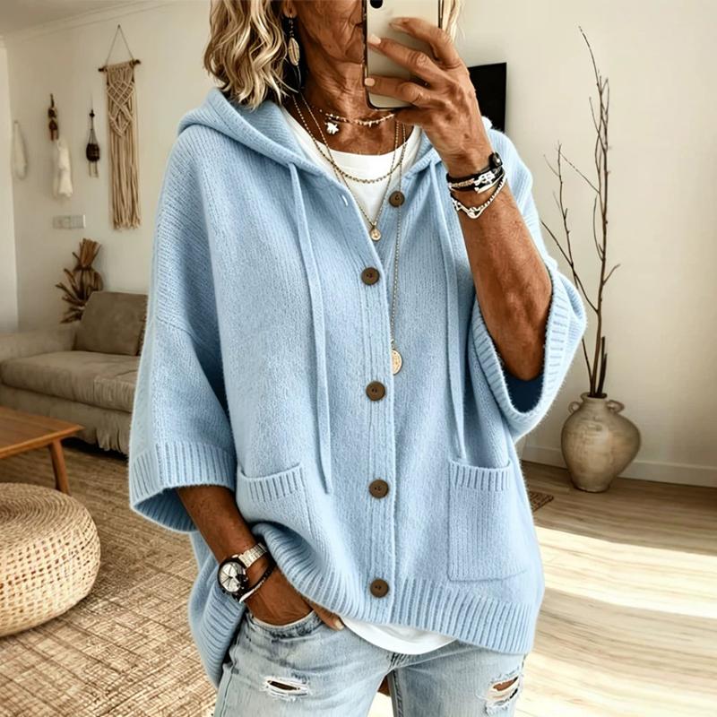 Fashion Hoodies Sweater Women Casual Button Loose Knitted Sweaters for Women Autumn Winter Sweater Cardigan